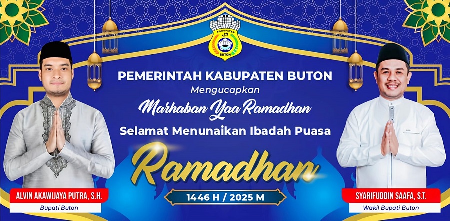 Iklan Ucapan Marhaban ya Ramadhan Bupati dan Wakil Bupati Buton